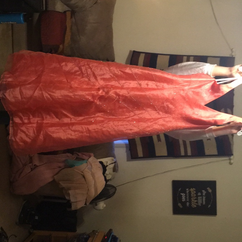 Morgan & Co. Salmon colored dress